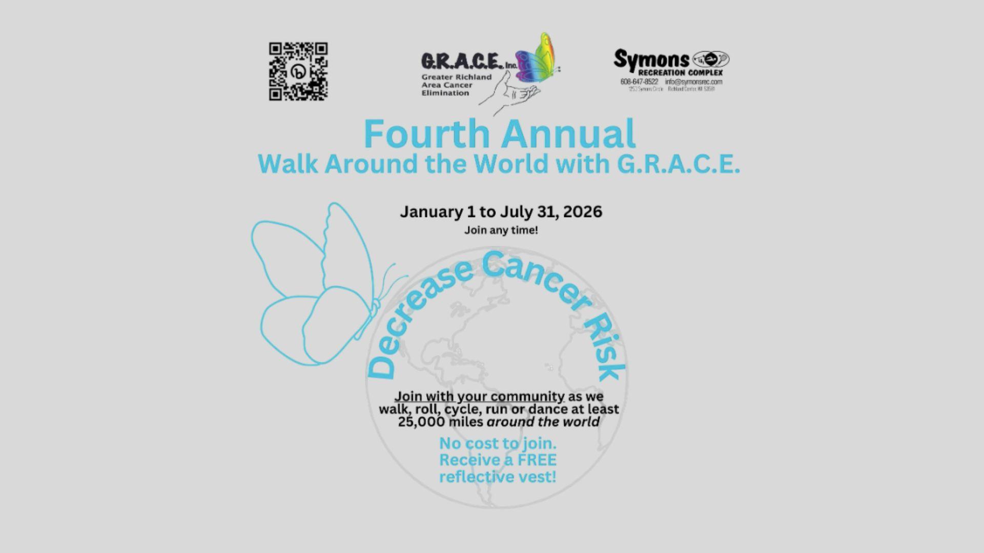 Walk with GRACE to host 4th annual “Walk Around the World with GRACE”